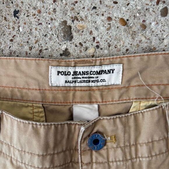 Ralph Lauren Polo Jeans Men's Vintage Cargo Pants Beige Size 34x32 - Picture 4 of 10